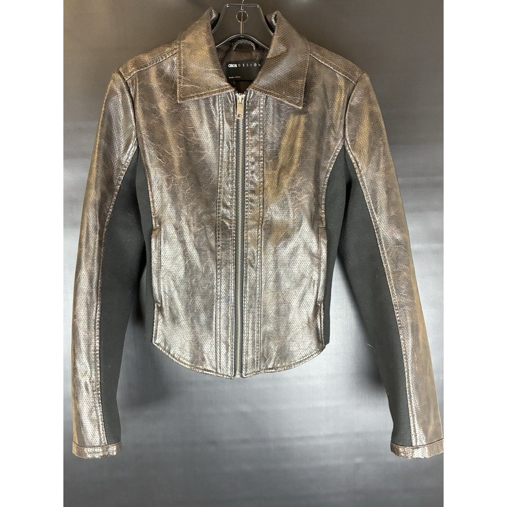 Women's ASOS Design Jacket Size 4 Brown And Black
